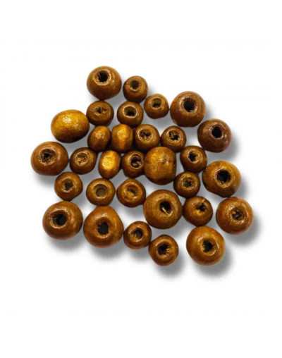 Arce. Color Café Claro. Rondelle. 08 mm diámetro. 2 mm perforación. 50 unidades aproximado.