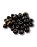 Arce. Color Café Oscuro. Rondelle. 08 mm diámetro. 2 mm perforación. 50 unidades aproximado.