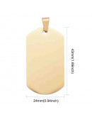 Blank Stamping, Chapa. Acero inoxidable. Color Dorado. 43x24x1,8 mm. 5x8 mm cierre. 1 unidad. Blank Stamping, Chapa. Acero inoxidable. Color Dorado. 43x24x1,8 mm. 5x8 mm cierre. 1 unidad.