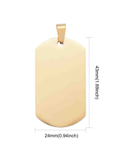 Blank Stamping, Chapa. Acero inoxidable. Color Dorado. 43x24x1,8 mm. 5x8 mm cierre. 1 unidad. Blank Stamping, Chapa. Acero inoxidable. Color Dorado. 43x24x1,8 mm. 5x8 mm cierre. 1 unidad.