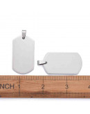 Blank Stamping, Chapa. Acero inoxidable. Color Plateado. 43x24x1,8 mm. 5x8 mm cierre. 1 unidad. Blank Stamping, Chapa. Acero inoxidable. Color Plateado. 43x24x1,8 mm. 5x8 mm cierre. 1 unidad.