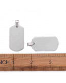 Blank Stamping. Chapa. Acero inoxidable. Color Plateado. 38x21x1,8 mm. 5x8 mm cierre. 1 unidad. Blank Stamping. Chapa. Acero inoxidable. Color Plateado. 38x21x1,8 mm. 5x8 mm cierre. 1 unidad.