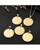 Blank Stamping. Moneda. Acero inoxidable. Color Dorado. 27x2,8 mm. 5x8 mm cierre. 1 unidad. Blank Stamping. Moneda. Acero inoxidable. Color Dorado. 27x2,8 mm. 5x8 mm cierre. 1 unidad.