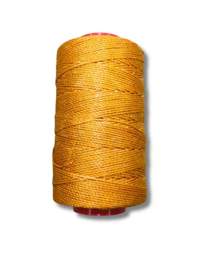 Hilo encerado poliéster. Color Naranja M1113. Artist Twine. 1 milímetro grosor. 180 metros. 1 cono.