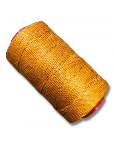 Hilo encerado poliéster. Color Naranja M1113. Artist Twine. 1 milímetro grosor. 180 metros. 1 cono.