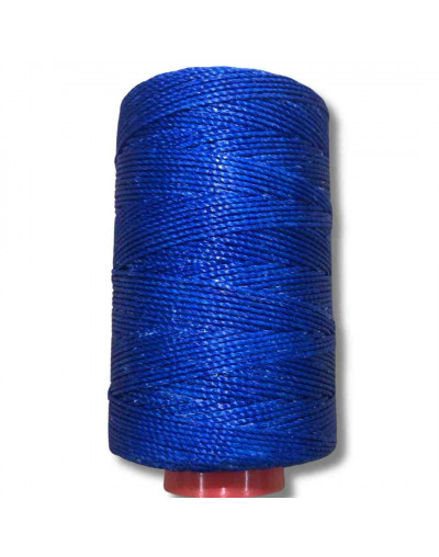 Hilo encerado poliéster. Color Azul M1410. Artist Twine. 1 milímetro grosor. 180 metros. 1 cono.