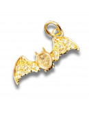 Murciélago. Aleación+Zirconia. Baño 18kGold. 20x8x4 milímetros. 5 mm arandela. 1 unidad. Murciélago. Aleación+Zirconia. Baño 18kGold. 20x8x4 milímetros. 5 mm arandela. 1 unidad.