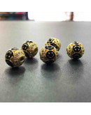 Smile, Aleación+Zirconia. Baño 18k gold. 10 mm diámetro. 2 mm perforación. 1 unidad. Smile, Aleación+Zirconia. Baño 18k gold. 10 mm diámetro. 2 mm perforación. 1 unidad.