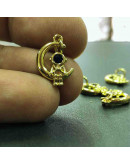 Astronauta. Aleación+Zirconia. Baño 18kGold. 17x12x4 milímetros. 5 mm arandela. 1 unidad. Astronauta. Aleación+Zirconia. Baño 18kGold. 17x12x4 milímetros. 5 mm arandela. 1 unidad.