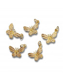 Mariposa. Aleación+Zirconia. Baño 18kGold. 17x12x4 milímetros. 5 mm arandela. 1 unidad. Mariposa. Aleación+Zirconia. Baño 18kGold. 17x12x4 milímetros. 5 mm arandela. 1 unidad.