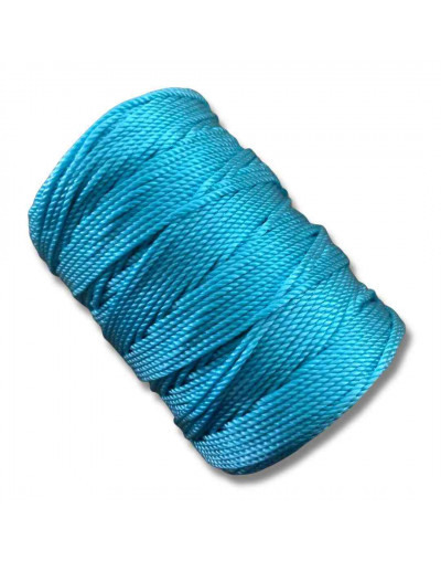 Nylon Twist. Hilo tipo espiga 18. CELESTE. 1,8 mm grosor. 200 gramos neto. 180 metros. 1 cono.