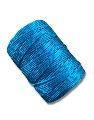 Nylon Twist. Hilo tipo espiga 18. AZUL. 1,8 mm grosor. 200 gramos neto. 180 metros. 1 cono.