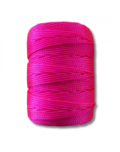 Nylon Twist. Hilo tipo espiga 18. ROSADO. 1,8 mm grosor. 200 gramos neto. 180 metros. 1 cono.