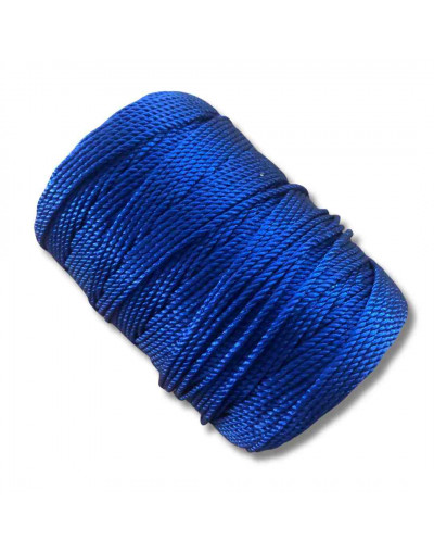 Nylon Twist. Hilo tipo espiga 18. AZUL MARINO. 1,8 mm grosor. 200 gramos neto. 180 metros. 1 cono.