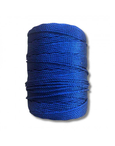 Nylon Twist. Hilo tipo espiga 18. AZUL MARINO. 1,8 mm grosor. 200 gramos neto. 180 metros. 1 cono.