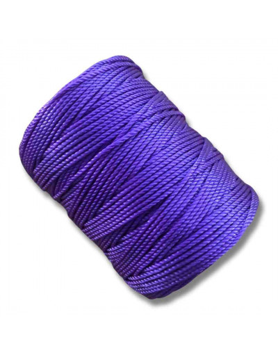 Nylon Twist. Hilo tipo espiga 18. MORADO. 1,8 mm grosor. 200 gramos neto. 180 metros. 1 cono.