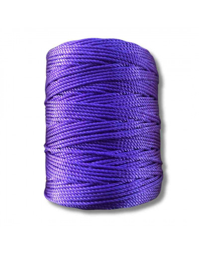 Nylon Twist. Hilo tipo espiga 18. MORADO. 1,8 mm grosor. 200 gramos neto. 180 metros. 1 cono.