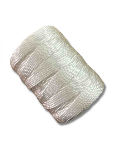 Nylon Twist. Hilo tipo espiga 18. BLANCO. 1,8 mm grosor. 200 gramos neto. 180 metros. 1 cono.