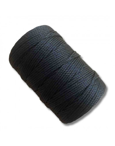 Nylon Twist. Hilo tipo espiga 18. NEGRO. 1,8 mm grosor. 200 gramos neto. 180 metros. 1 cono.