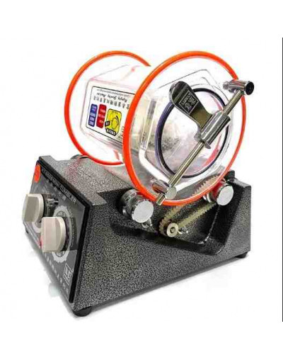 Pulidora de tambor. 3 Kg capacidad. 110V. 23x18x24 cm. Con control de tiempo y velocidad. 1 set.