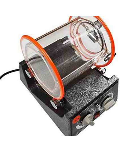 Pulidora de tambor. 3 Kg capacidad. 110V. 23x18x24 cm. Con control de tiempo y velocidad. 1 set.