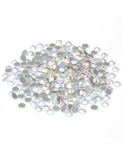Rhinestone termo adhesivo. Faceteado. Color: Cristal AB. 1.9~2.0 mm (SS6). 1440 uds aprox. Rhinestone termo adhesivo. Faceteado. Color: Cristal AB. 1.9~2.0 mm (SS6). 1440 uds aprox.