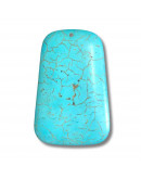 Howlite. Trapecio. Color azul. 60x40x8 milímetros. 1,2 mm perforación. 1 unidad. Howlite. Trapecio. Color azul. 60x40x8 milímetros. 1,2 mm perforación. 1 unidad.