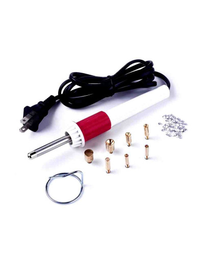 Aplicador para Rhinestone Termo Adhesivo. 110V. 180 mm largo. 7 puntas diferentes. 1 set.