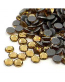 Rhinestone termo adhesivo. Faceteado. Color: Light Topaz. 4.6~4.8 mm (SS20). 360 uds aprox. Rhinestone termo adhesivo. Faceteado. Color: Light Topaz. 4.6~4.8 mm (SS20). 360 uds aprox.