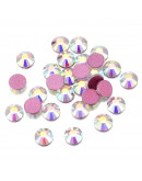 Rhinestone. Cabujón Faceteado. Color: Crystal AB. 3.8~4.0 mm (SS16). 480 uds aprox. Rhinestone. Cabujón Faceteado. Color: Crystal AB. 3.8~4.0 mm (SS16). 480 uds aprox.