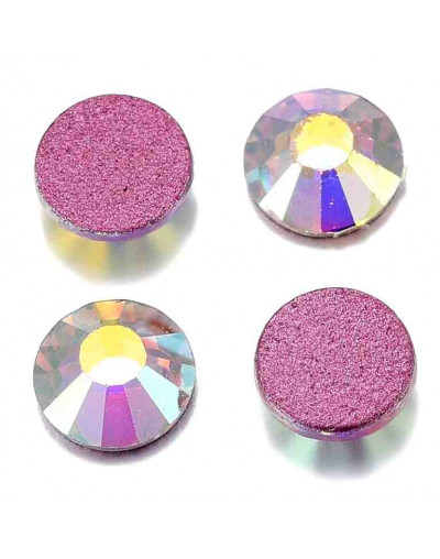 Rhinestone. Cabujón Faceteado. Color: Crystal AB. 3.8~4.0 mm (SS16). 480 uds aprox. Rhinestone. Cabujón Faceteado. Color: Crystal AB. 3.8~4.0 mm (SS16). 480 uds aprox.