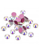 Rhinestone. Cabujón Faceteado. Color: Crystal AB. 4.6~4.8 mm (SS20). 360 uds aprox. Rhinestone. Cabujón Faceteado. Color: Crystal AB. 4.6~4.8 mm (SS20). 360 uds aprox.