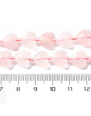 Cuarzo Rosa. Corazón. Faceteado. 9x10x4 milímetros. 1,2 mm perforación. 1 unidad. Cuarzo Rosa. Corazón. Faceteado. 9x10x4 milímetros. 1,2 mm perforación. 1 unidad.