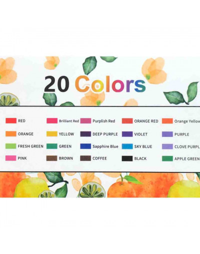 Pigmentos líquidos. 20 colores. 10 ml cada color. Para velas y jabones. 1 set.