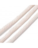 Hilo de algodón para macramé. 5 mm grosor. Color: GHOST WHITE. 50 metros.