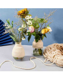 Hilo de algodón para macramé. 5 mm grosor. Color: GHOST WHITE. 50 metros.