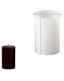 Molde para velas y resina. Cilindro. 51x72 milímetros. 1 unidad.