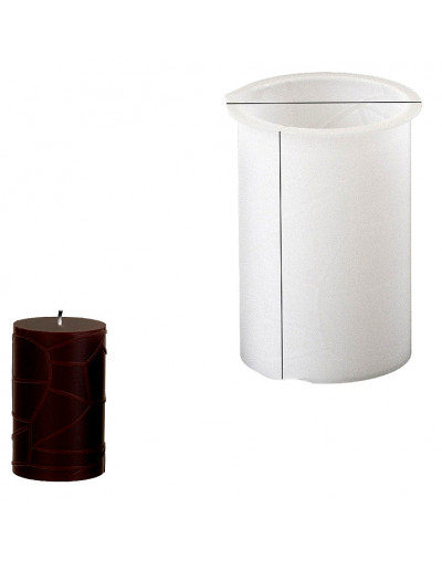 Molde para velas y resina. Cilindro. 51x72 milímetros. 1 unidad.
