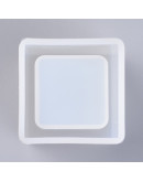 Molde para velas y resina. Cubo. 56 milímetros lado. 37 mm tamaño interior. 1 unidad.
