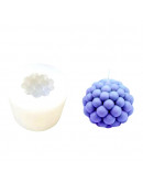 Molde para velas y resina. Esfera. 75x60 milímetros. 1 unidad.
