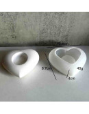 Molde para resina. Porta velas: Corazón. 81x104 milímetros. 1 unidad. Molde para resina. Porta velas: Corazón. 81x104 milímetros. 1 unidad.