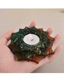 Molde para resina. Porta velas: Flor de Loto. 106x23 milímetros. 1 unidad. Molde para resina. Porta velas: Flor de Loto. 106x23 milímetros. 1 unidad.