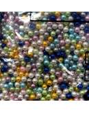Perla (imitación). MIX COLOR. 03 mm diámetro. Sin perforación. Uso con HM089 y BS250P. 150 uds aprox