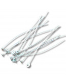 Mecha para velas. 100% algodón. 2 mm grosor. 15 cm largo. Con soporte metálico. 20 unidades. Mecha para velas. 100% algodón. 2 mm grosor. 15 cm largo. Con soporte metálico. 20 unidades.