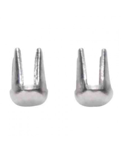 Remaches 4 puntas. Acero inoxidable. 3x2 mm. Uso con acrílicos y remachadora HM089. 25 gramos.