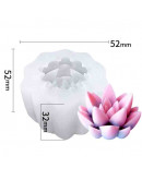 Molde para velas y resina. Planta. 52x32 milímetros. 1 unidad.