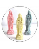 Molde para velas y resina. Religión: Virgen. 140x46 milímetros. 1 unidad.