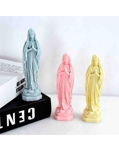 Molde para velas y resina. Religión: Virgen. 140x46 milímetros. 1 unidad.