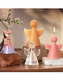 Molde para velas y resina. Religión: Angel. 90x69 milímetros. 1 unidad.