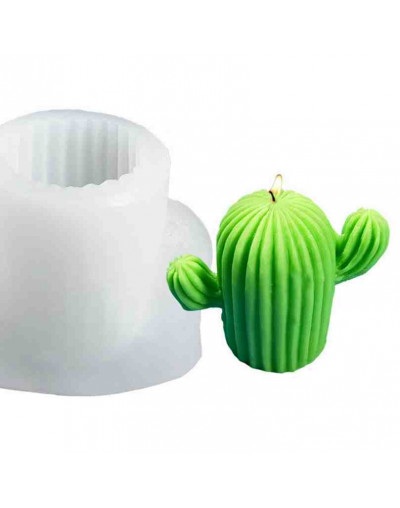 Molde para velas y resina. Cactus. 32x35 milímetros. 1 unidad.